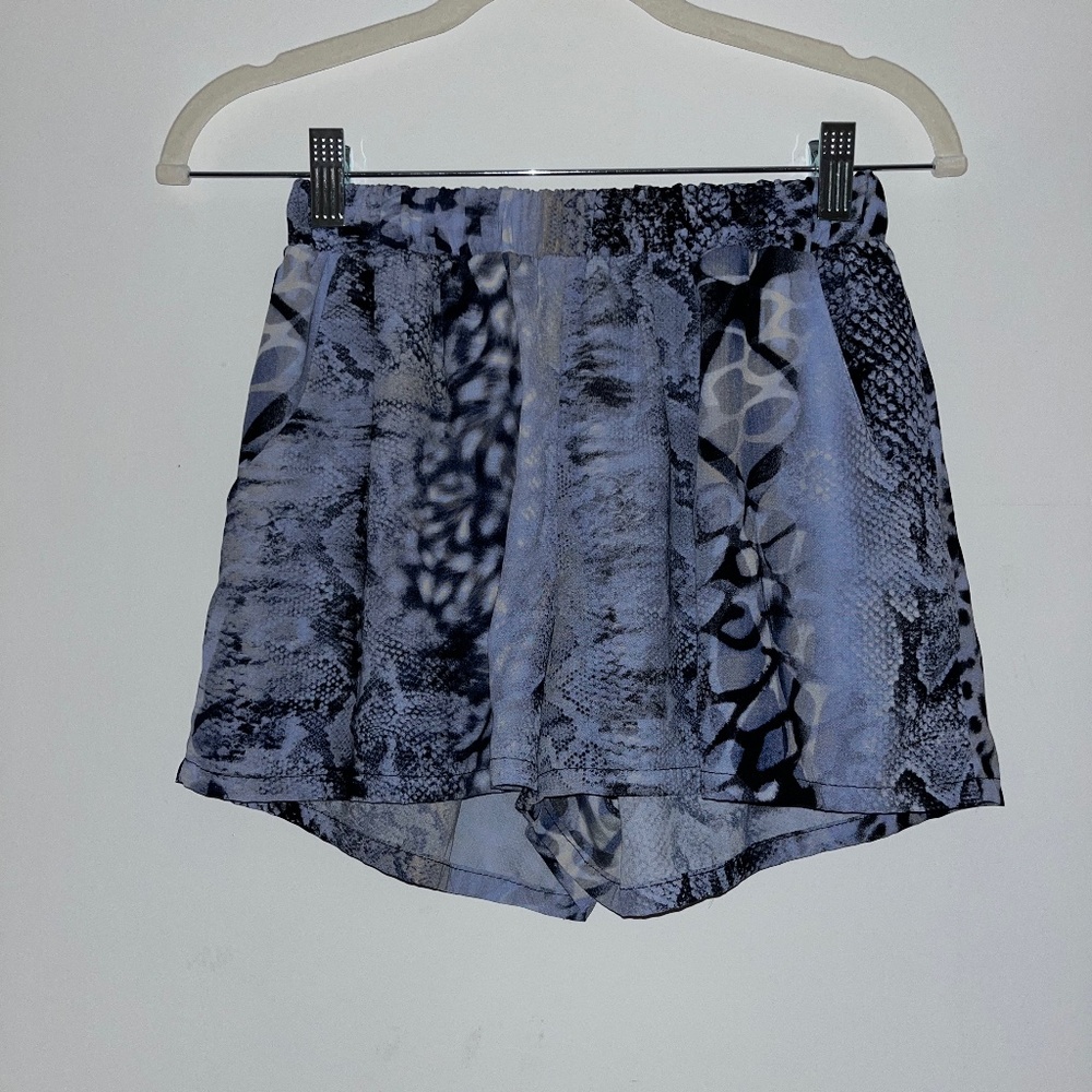 Snakeskin Flowy Shorts